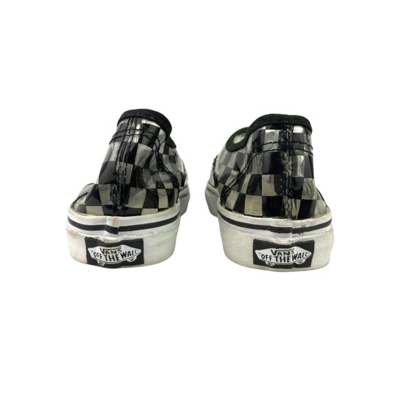 Vans Classic Rare Checkered Vinyl Black/Clear See Through Sneakers Youth… - Picture 4 of 6